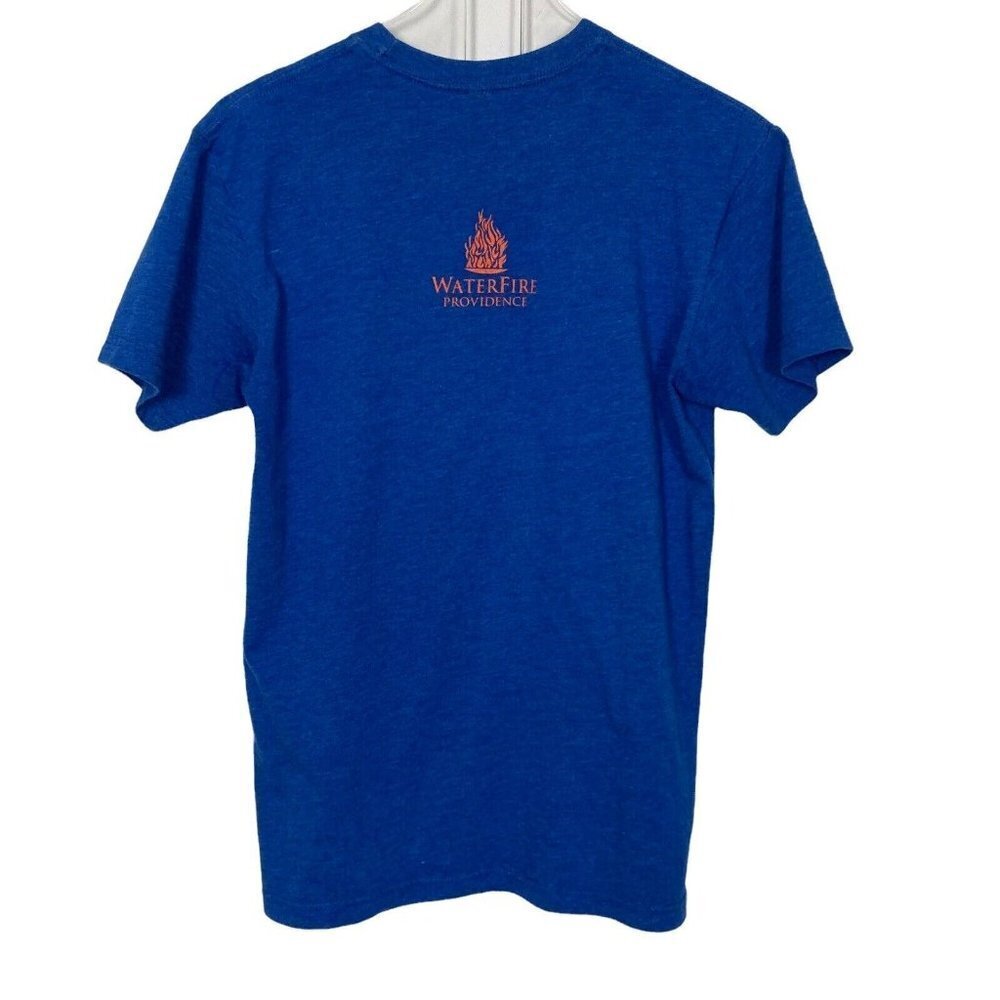 Providence Water Fire T Shirt Small Blue Rhode Island Event Double Sided - Picture 4 of 5
